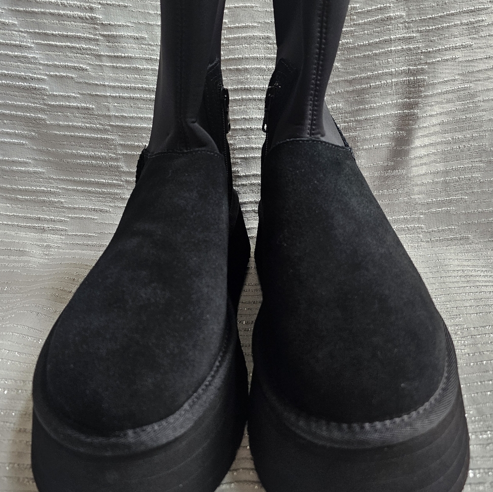 UGG Classic Dipper Womens Black Platform Size 8 S/N 1144031 - Picture 6 of 10